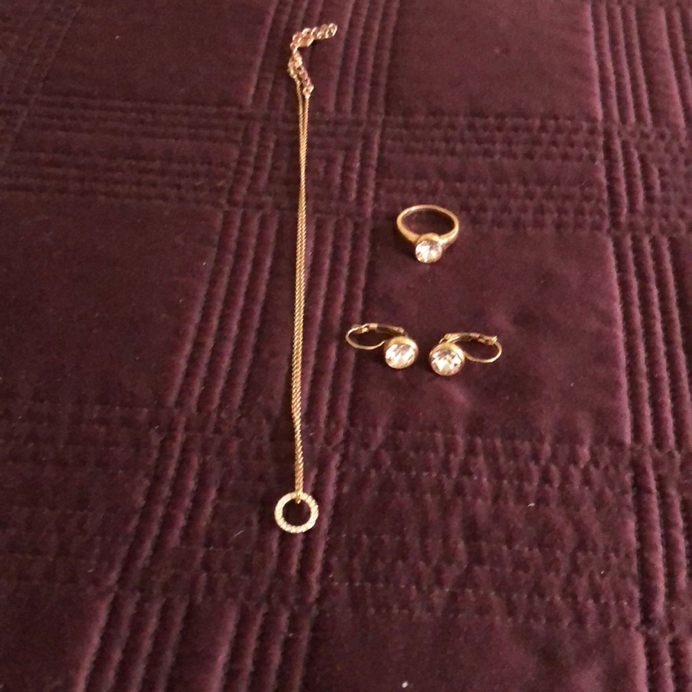 Touchstone Swarovski rose gold jewelry